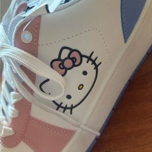 Hello Kitty Sneakers with Pink and Blue Accents